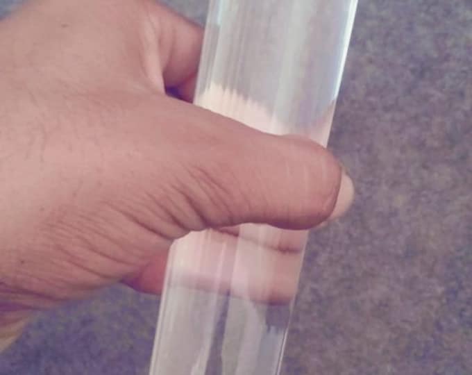 Real Tibetan Himalayan High Altitude 99% Clear 88 Sided Crystal Point Quartz Vogel Wand 9 Inch Spiritual Reiki Healing HOM-88