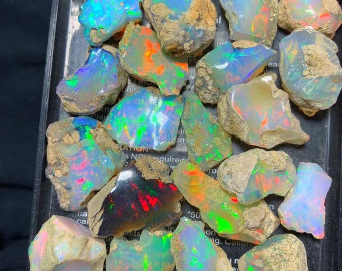 100 Gram Welo Opal, AAA Grade, Opal Polish Rough, Electric fire Opal, Raw Opal, Rough Opal, Rough Gemstone, For Jewelry making, 10mm to 25mm