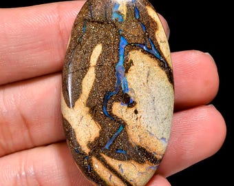 Boulder Opal Cabochon: Natural Australian Gemstone