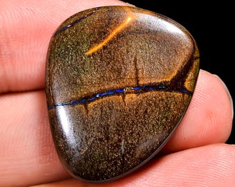 Boulder Opal Cabochon: Natural Gemstone for Jewelry Making (27X23X6 MM, 40 Cts.)