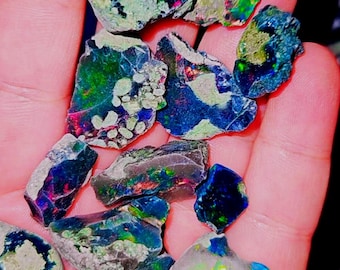 Ópalo, ópalo de fuego en bruto, ópalo negro natural en bruto, ópalo de fuego negro etíope, ópalo en bruto de diferentes calidades, lote de ópalo en bruto para joyería