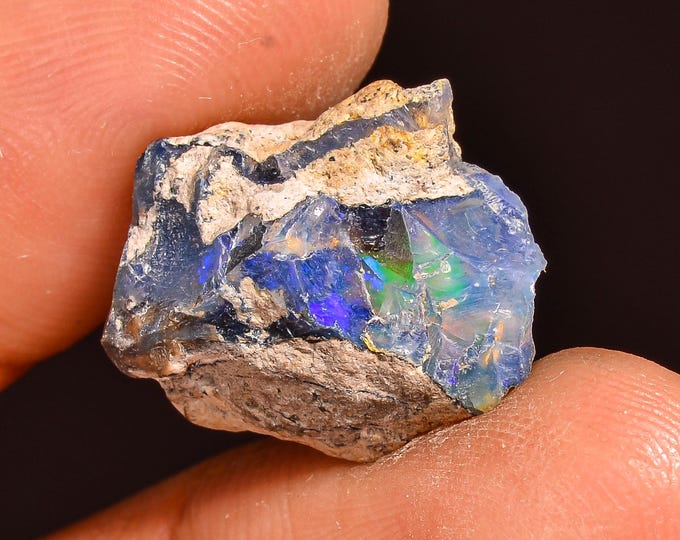 Unique Top Grade Quality 100% Natural Welo Fire Ethiopian Opal Fancy Rough Loose Gemstone For Making Jewelry 17X14X10 MM 07.50 Cts. KR61-99