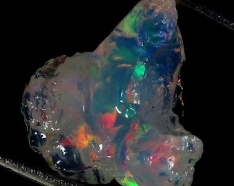 Amazing Top Grade Quality 100% Natural Welo Fire Ethiopian Opal Fancy Rough Loose Gemstone For Making Jewelry 10X13X08 MM 04.70 Cts.