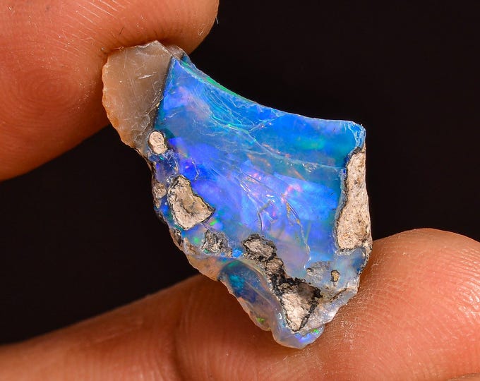 Attractive Top Grade Quality 100% Natural Welo Fire Ethiopian Opal Rough Loose Gemstone For Making Jewelry 21X13X5 MM 06.00 Cts. KR61-27