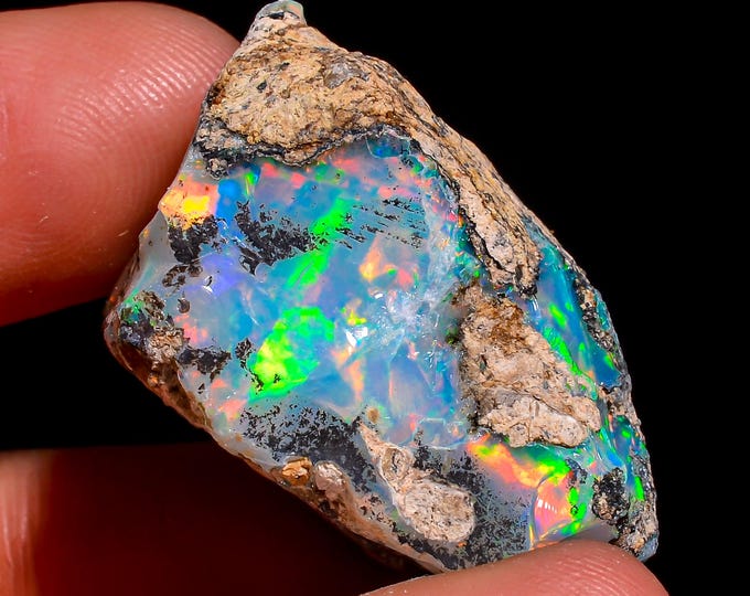 Natural Ethiopian Opal rough -29X17X15MM, 40.50 Cts. KR47-31
