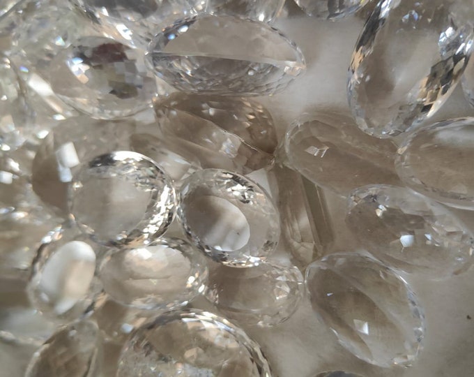 43000 Carat Wholesale Lot Natural Crystal Quartz Mix Shape Faceted Cut AAA+ Quality Calibrated Wholesale Loose Gemstones,
