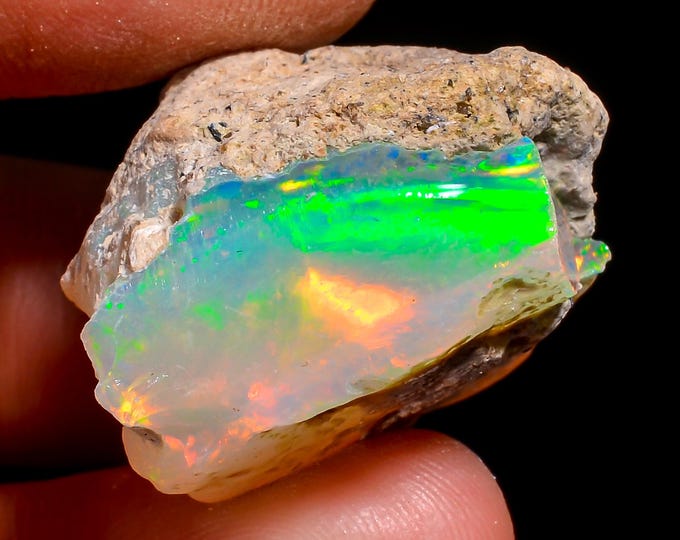 Natural Ethiopian Opal rough - 25X23X16 MM 35.50 Cts. KR47-71