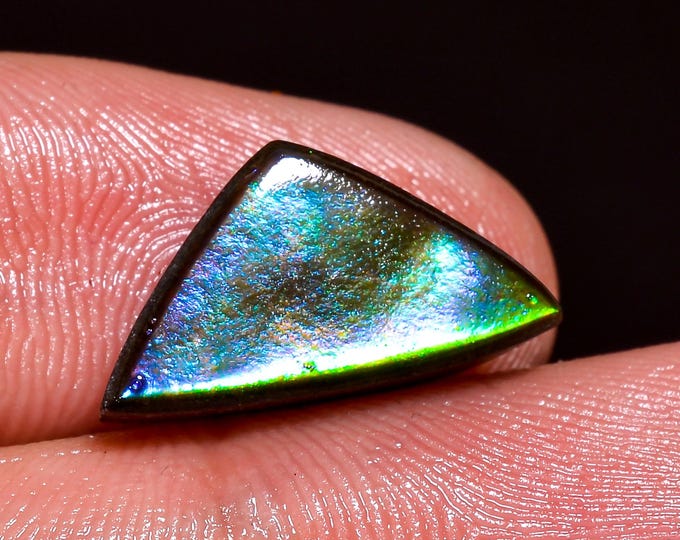 Exclusive Top Grade Quality 100% Natural Ammolite Fancy Shape Cabochon Loose Gemstone For Making Jewelry 16X9X4 MM 05.00 Cts. KR41-33