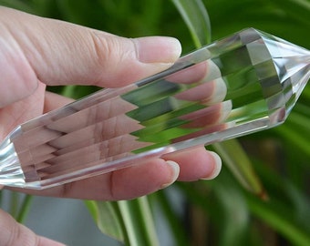 Himalayan Clear Quartz Vogel Wand: 13-Sided Reiki Healing Crystal