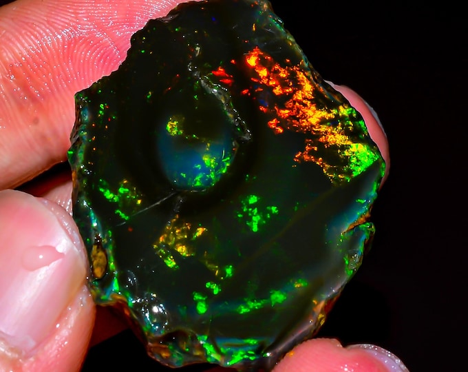 Natural Ethiopian Opal rough,42X31X12 MM 79.00 Cts. KR45-11