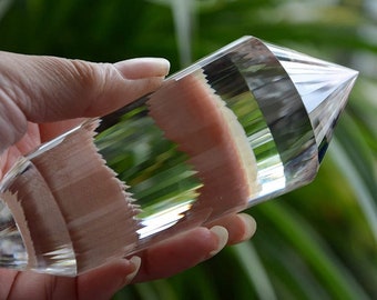 Himalayan Clear Quartz Vogel Wand: 56 Sided Reiki Healing Crystal