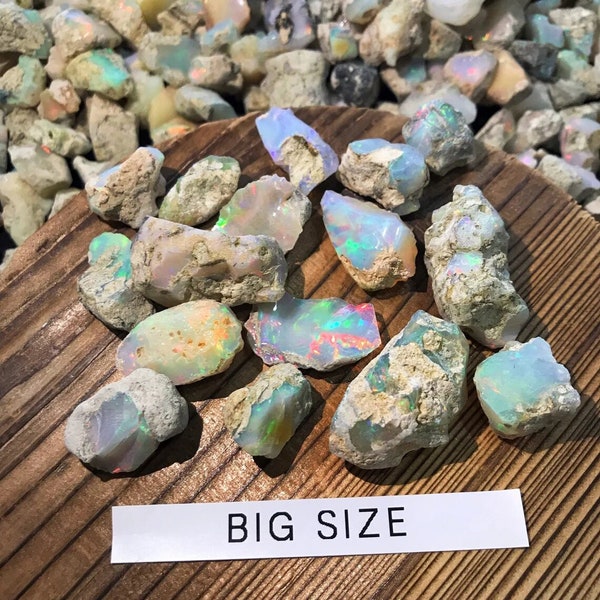 OPAL Raw Crystals - AA Grade, Large - Bulk Raw Opal, Rough Opal Lot, Welo Opal Size- 10mm to 20mm