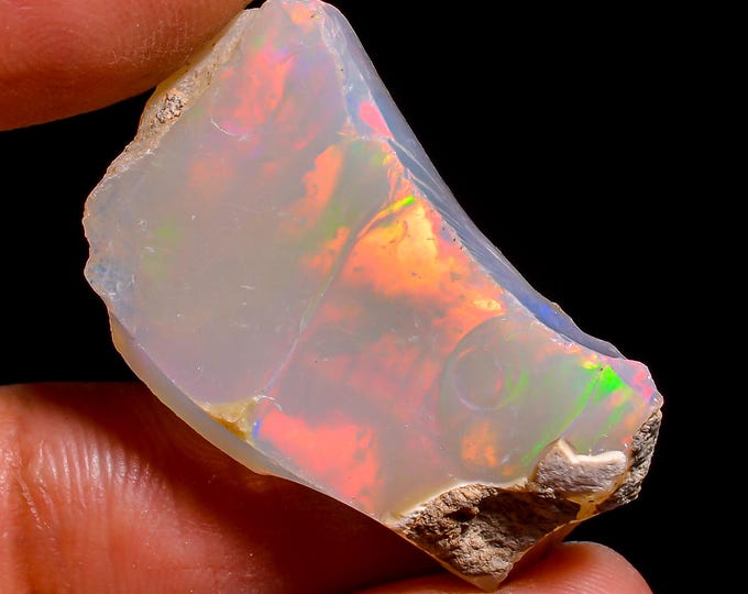 Ethiopian Opal rough - 30x18x10mm , 24 Cts, KR47-68