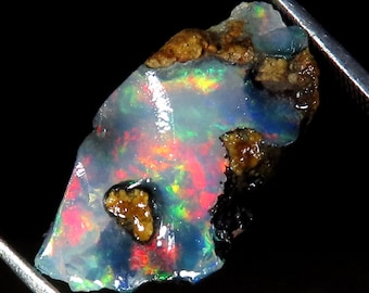 Amazing Top Grade Quality 100% Natural Welo Fire Ethiopian Opal Fancy Rough Loose Gemstone For Making Jewelry 11x20x07 MM 07.00 Cts.
