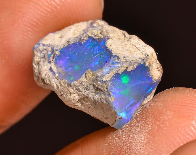 Tempting Top Grade Quality 100% Natural Welo Fire Ethiopian Opal Fancy Rough Loose Gemstone For Making Jewelry 15X12X9 MM 07.50 Cts. KR61-97