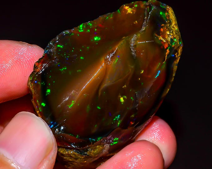 Natural Ethiopian Opal rough, 43X34X17 MM 123.50 Cts. KR45-15