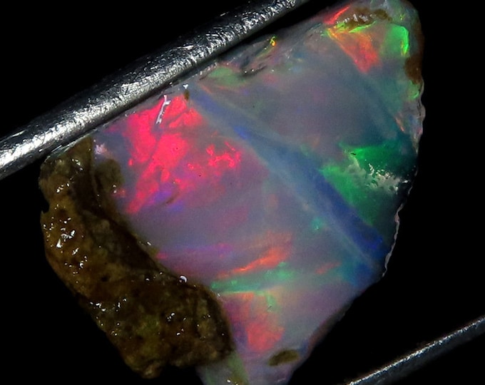 Supreme Top Grade Quality 100% Natural Welo Fire Ethiopian Opal Fancy Rough Loose Gemstone For Making Jewelry 11x15x03 MM 02.80 Cts.