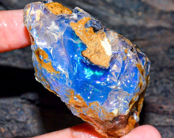 Opal Rough, Natural Crystal Opal Rough, Welo Fire Crystal Opal, Oil Opal Rough, 205.00 Cts