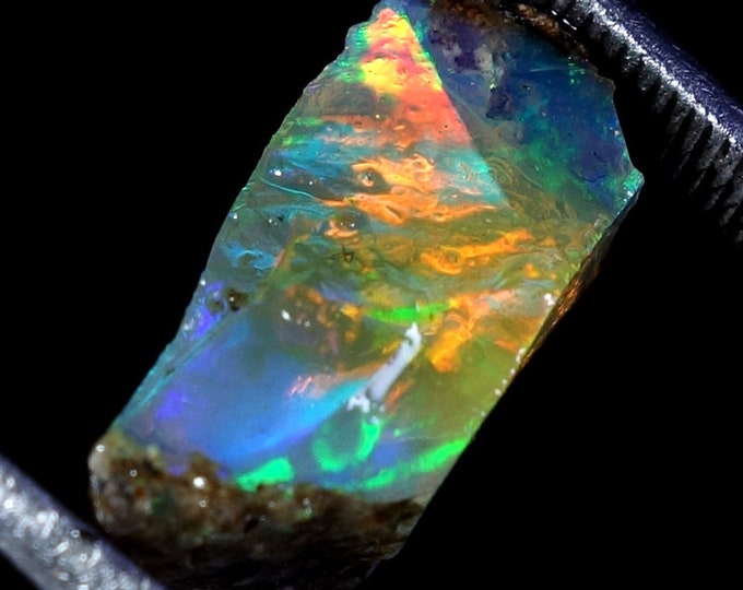 Terrific Top Grade Quality 100% Natural Welo Fire Ethiopian Opal Fancy Rough Loose Gemstone For Making Jewelry 11x14x06 MM 04.80 Cts.