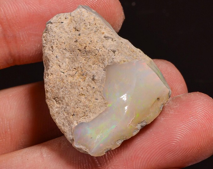 Marvellous Top Grade Quality 100% Natural Welo Fire Ethiopian Opal Fancy Rough Loose Gemstone For Making Jewelry 27X21X20MM 51.00 Cts KR5823