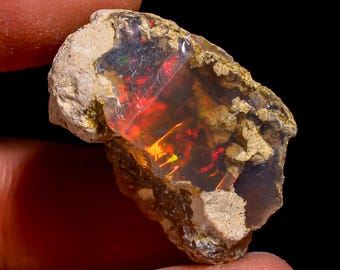 Natural Ethiopian Opal rough - 24X15X12 MM 23.00 Cts. KR46-65