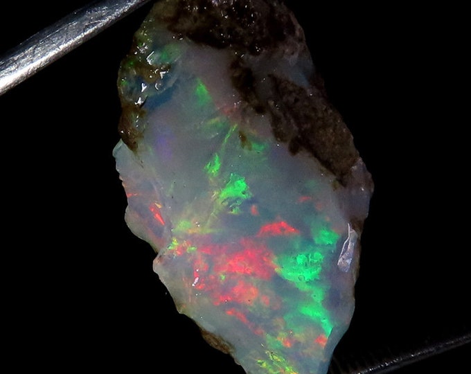 Unique Top Grade Quality 100% Natural Welo Fire Ethiopian Opal Fancy Rough Loose Gemstone For Making Jewelry 12x22x07 MM 09.40 Cts.