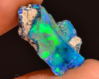 Ethiopian Opal Rough Gemstone: Natural Welo Fire Opal for Jewelry Making