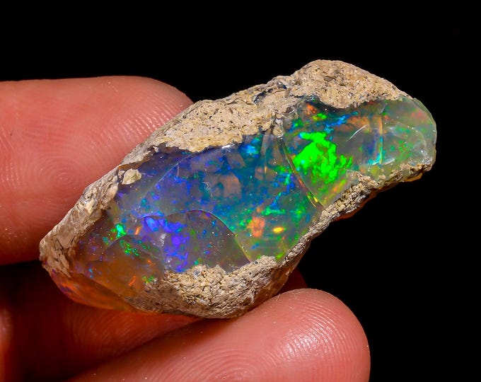 Natural Ethiopian Opal rough ,31X17X14 MM 31.00 Cts. KR47-14