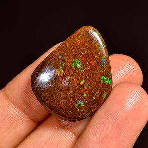 Tempting Top Grade Quality 100% Natural Boulder Opal Fancy Shape Cabochon Loose Gemstone For Making Jewelry 23X18X4 MM 19.00 Cts. KR62-11