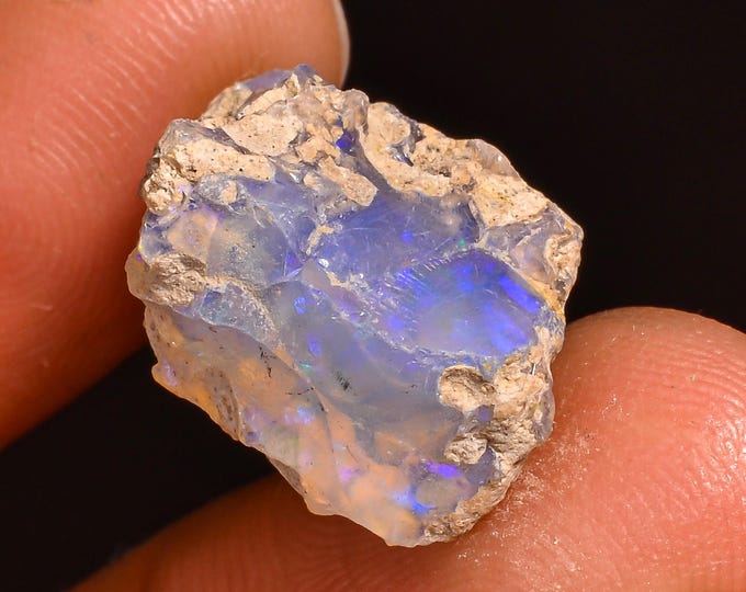 Marvellous Top Grade Quality 100% Natural Welo Fire Ethiopian Opal Rough Loose Gemstone For Making Jewelry 15X14X10 MM 08.50 Cts. KR61-65
