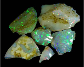 Australian Boulder Opal Set (139.50 Cts): Reiki Healing Crystals, Jewelry Making