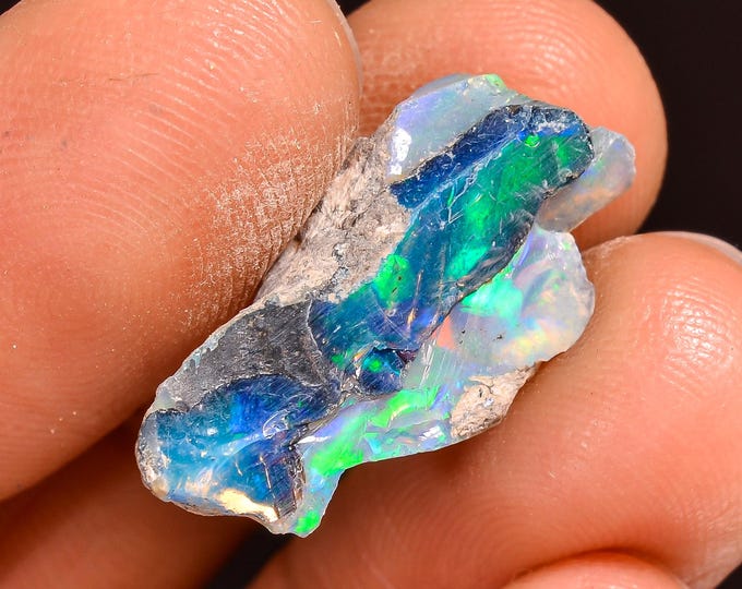 Splendid Top Grade Quality 100% Natural Welo Fire Ethiopian Opal Fancy Rough Loose Gemstone For Making Jewelry 20X10X8 MM 06.00 Cts. KR61-18