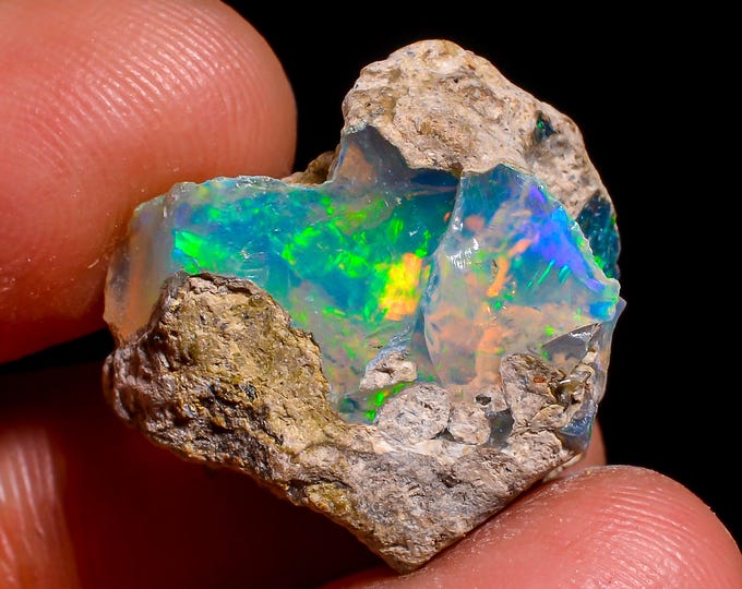 Natural Ethiopian Opal rough - 18X17X9 MM 14.00 Cts. KR46-38