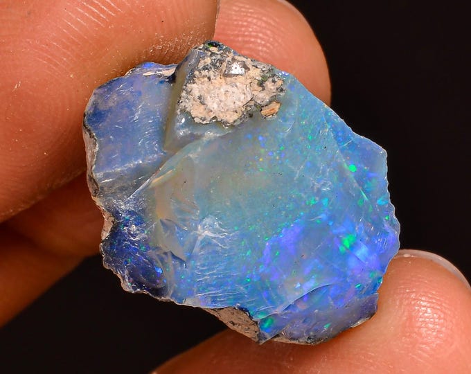 Incredible Top Grade Quality 100% Natural Welo Fire Ethiopian Opal Rough Loose Gemstone For Making Jewelry 19X14X13 MM 14.50 Cts. KR61-39