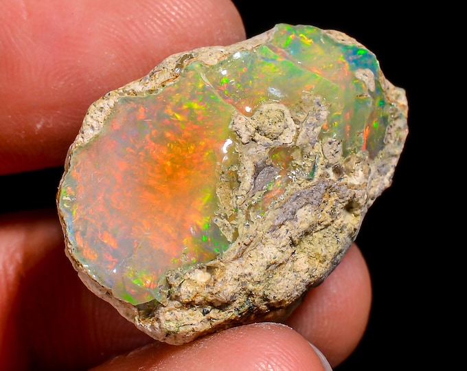 Natural Ethiopian Opal rough ,25X19X14 MM 29.50 Cts. KR47-20