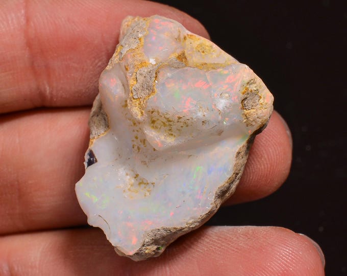 Outstanding Top Grade Quality 100% Natural Welo Fire Ethiopian Opal Rough Loose Gemstone For Making Jewelry 31X24X19 MM 48.50 Cts. KR58-33