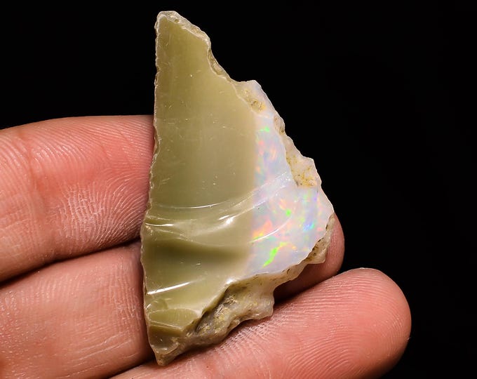 Natural Ethiopian Opal rough ,40X22X05 MM 19.15 Cts. KR14-49