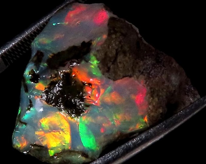 Natural Ethiopian Opal rough ,17x17x11 MM 11.50 Cts. MS01-96