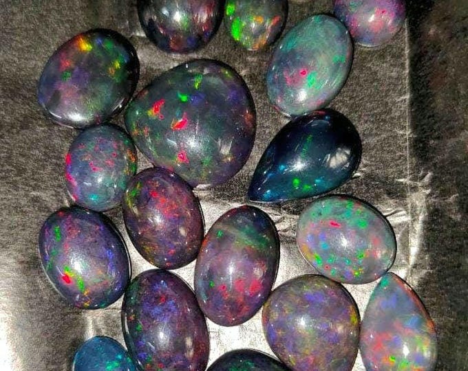 Natural Black Opal 154 Ct Loose Stone for Jewelry and Crafts
