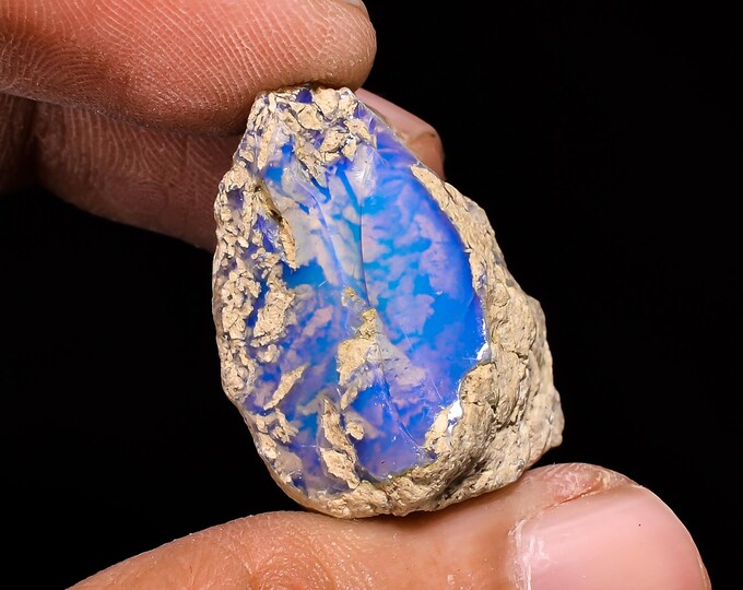 Natural Ethiopian Opal rough ,25x20x15 MM 31.00 Cts. KR14-20