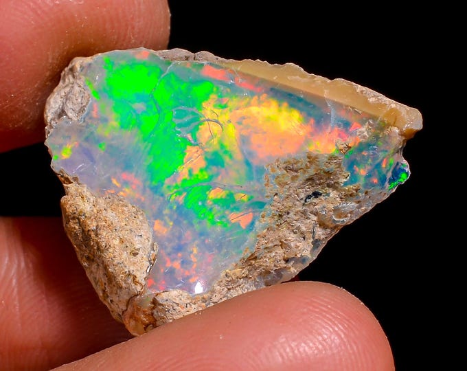 Natural Ethiopian Opal rough ,23X17X6 MM 09.50 Cts. KR47-33