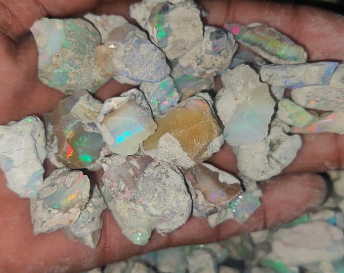 Ethiopian Opal rough Large -  10000 Carat  ( 2 Kilo) Wholease lot size 15 to 60 mm
