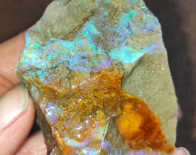 Rough Australian Opal Specimen - 600 Carat, 120 gram very large