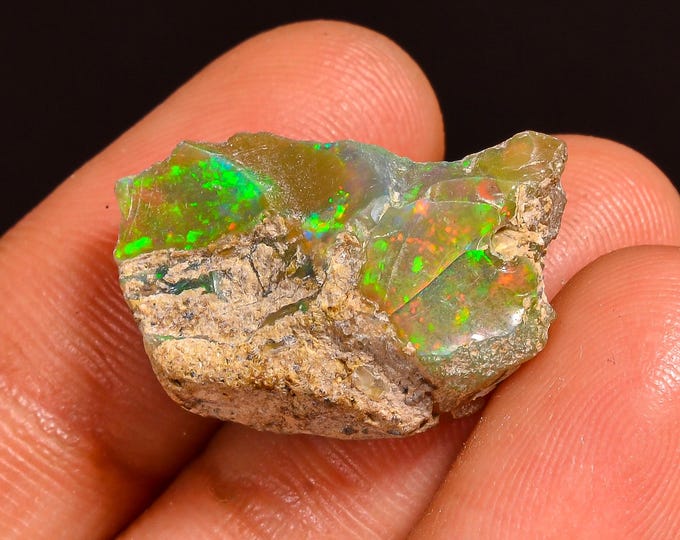Ethiopian Opal Raw Crystal -21X13X8MM 10.50 Cts KR59-03