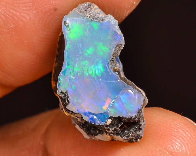 Stunning Top Grade Quality 100% Natural Welo Fire Ethiopian Opal Fancy Rough Loose Gemstone For Making Jewelry 17X13X9 MM 06.00 Cts. KR61-95