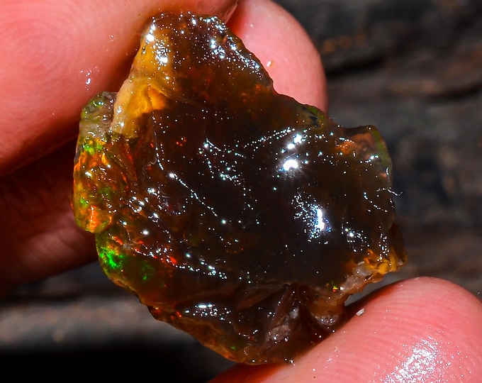 Opal Rough Gemstone, Natural Crystal Opal Rough,Welo Fire Crystal Opal, Flashy Fire Specimens Ethiopian Opal Raw, Oil Opal Rough, 08.50 Cts.