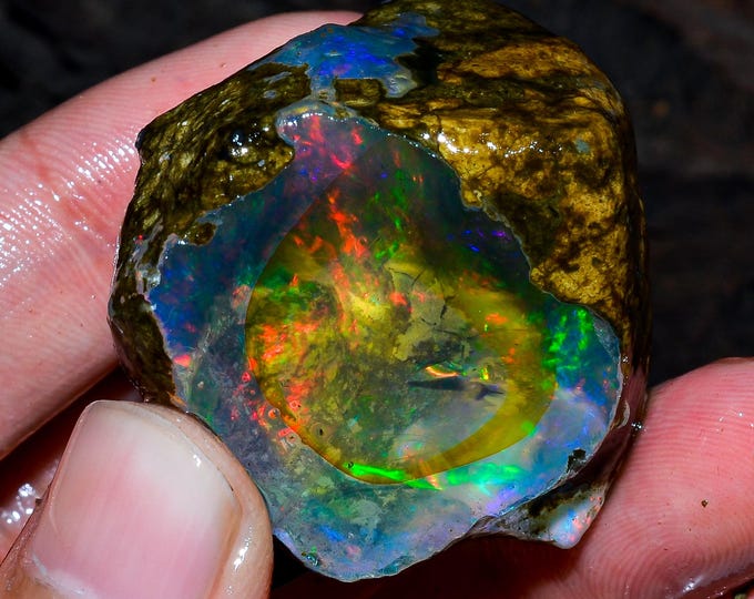 Opal Rough, Natural Crystal Opal Rough, Welo Fire Crystal Opal, Oil Opal Rough, 170.00 Cts.