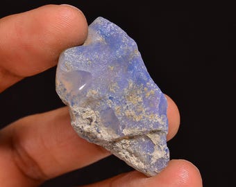 Ethiopian Opal Rough Gemstone: Natural Fire Opal for Jewelry Making (36x20x11MM, 30.50 Cts.)