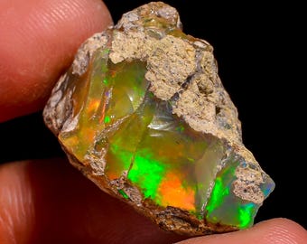 Natural Ethiopian Opal rough - 27X17X16 MM 27.50 Cts. KR47-49