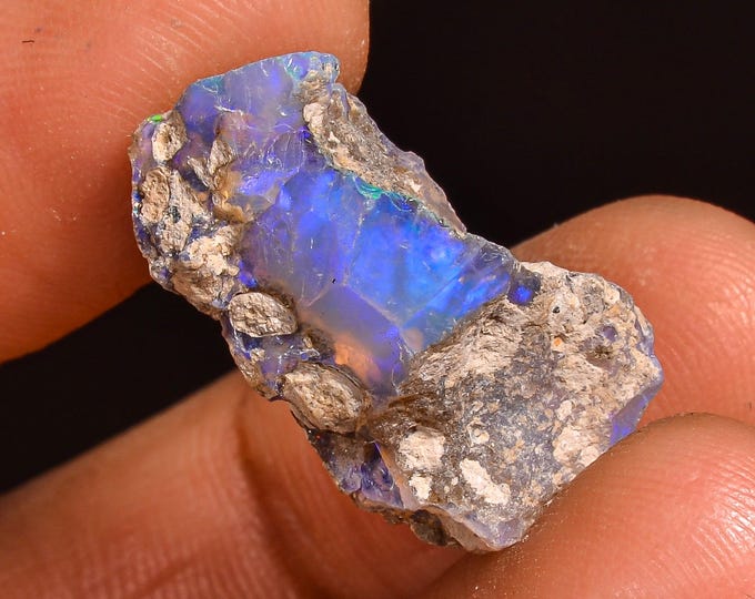 Fabulous Top Grade Quality 100% Natural Welo Fire Ethiopian Opal Rough Loose Gemstone For Making Jewelry 21X12X10 MM 09.00 Cts. KR61-35